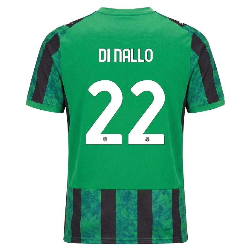 Danxen Uomo Maglia Erica Di Nallo #22 Verde Nero Bianco Kit Gara Home 2026/27 Maglietta