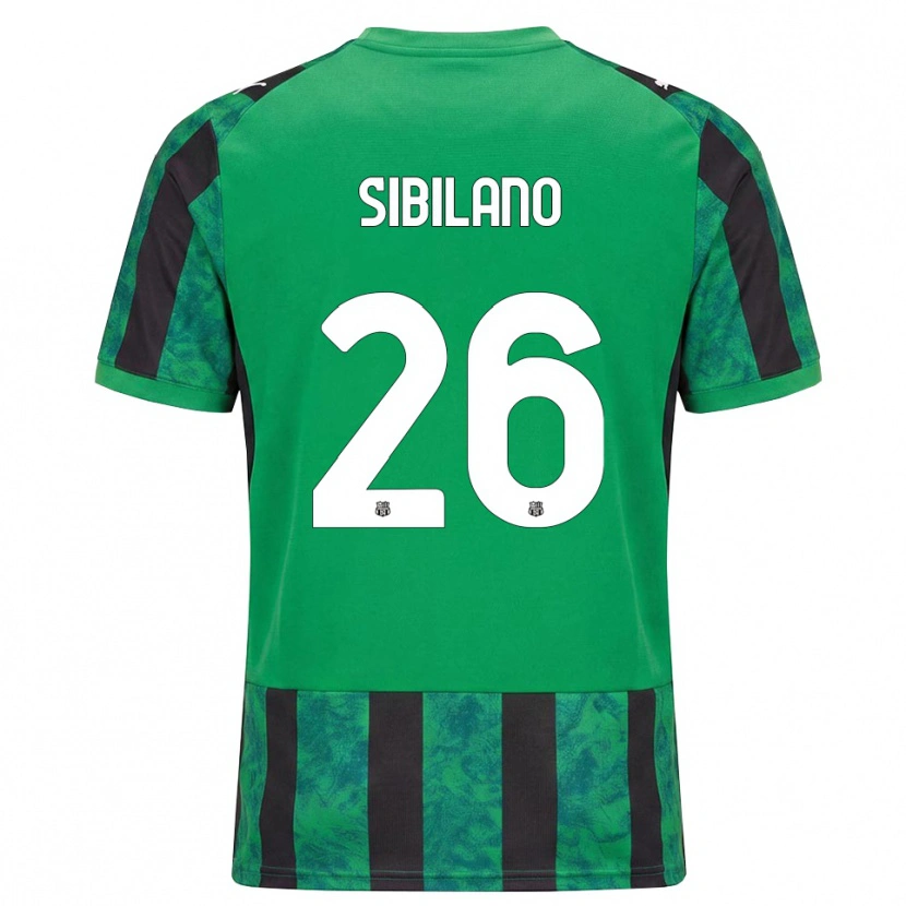 Danxen Uomo Maglia Alessio Sibilano #26 Verde Nero Bianco Kit Gara Home 2026/27 Maglietta