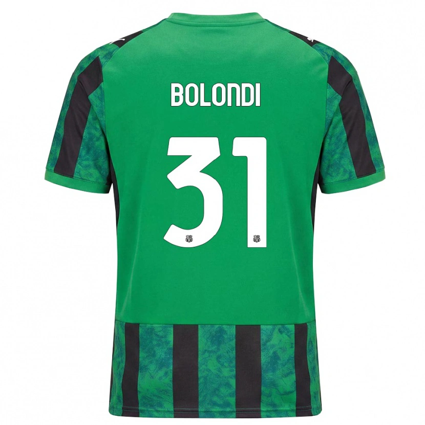 Danxen Uomo Maglia Francesco Bolondi #31 Verde Nero Bianco Kit Gara Home 2026/27 Maglietta