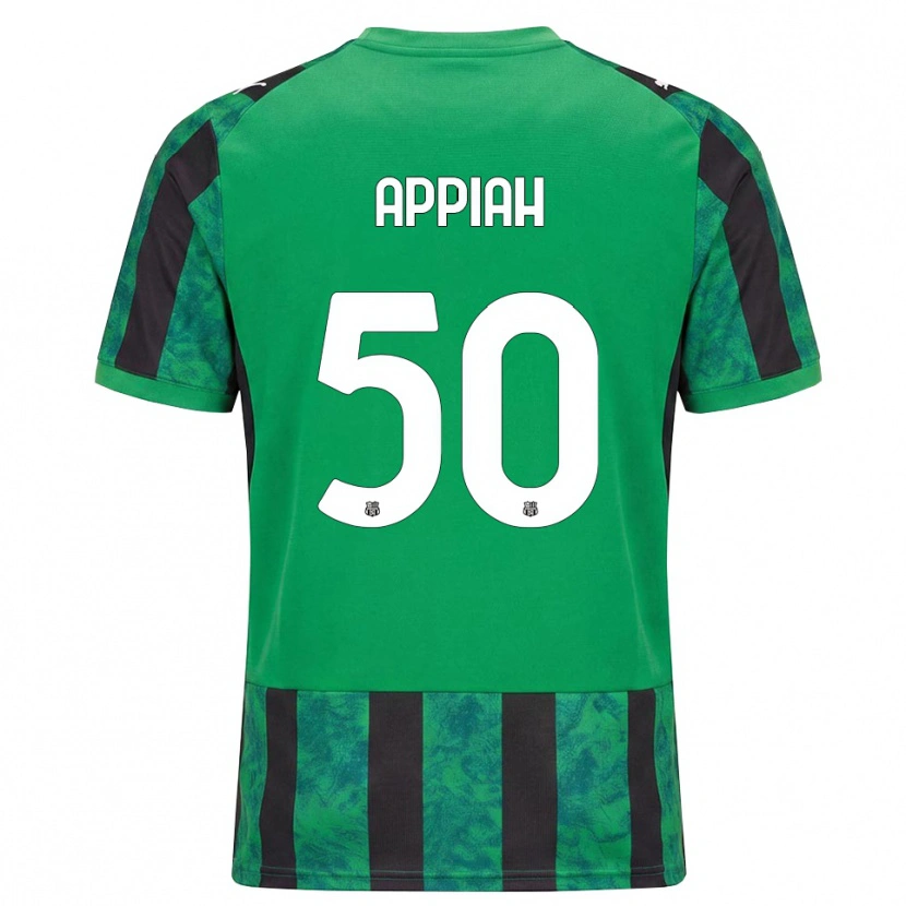 Danxen Uomo Maglia Lorenzo Appiah #50 Verde Nero Bianco Kit Gara Home 2026/27 Maglietta