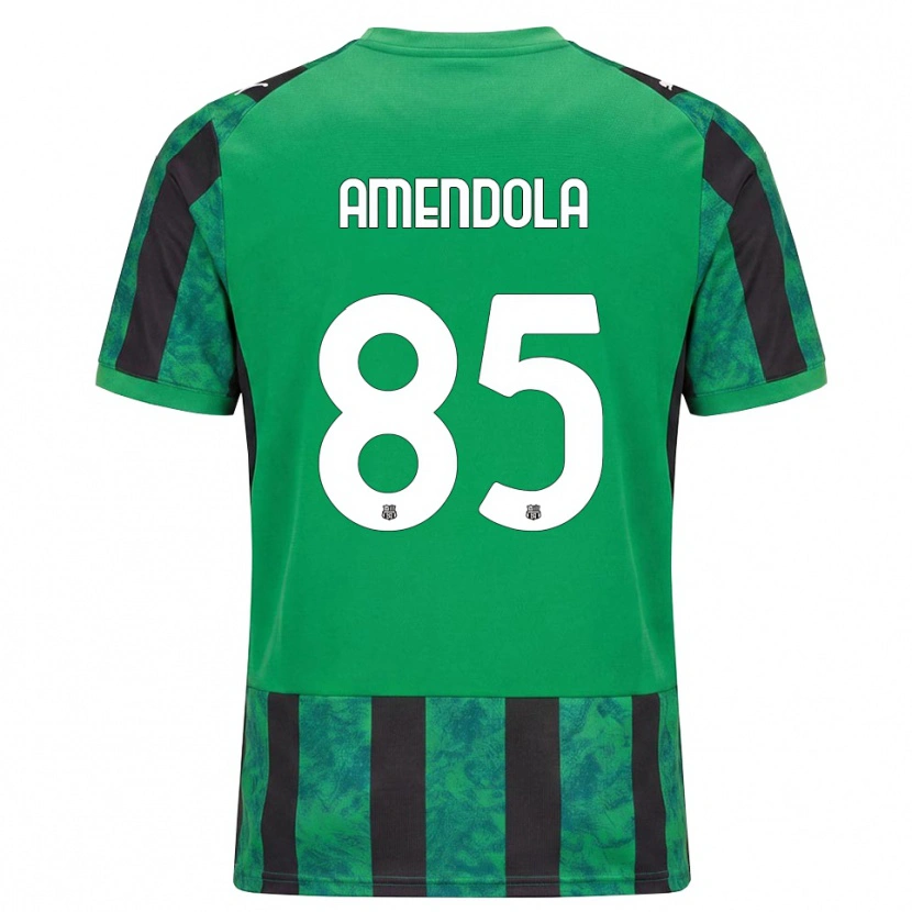 Danxen Uomo Maglia Catello Amendola #85 Verde Nero Bianco Kit Gara Home 2026/27 Maglietta