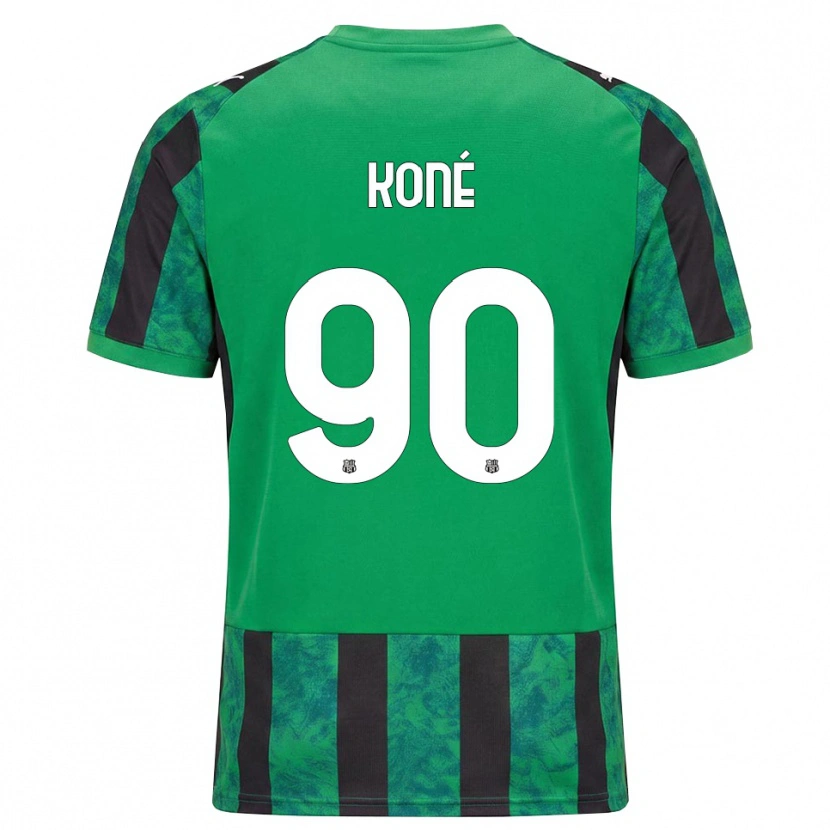 Danxen Uomo Maglia Ismaël Koné #90 Verde Nero Bianco Kit Gara Home 2026/27 Maglietta