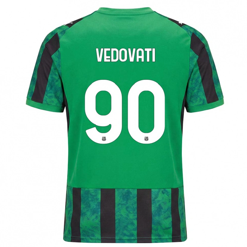 Danxen Uomo Maglia Gabriele Vedovati #90 Verde Nero Bianco Kit Gara Home 2026/27 Maglietta