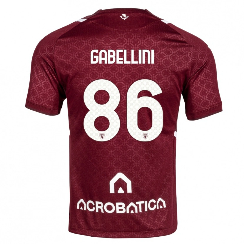 Danxen Uomo Maglia Tommaso Gabellini #86 Borgogna Bianco Kit Gara Home 2026/27 Maglietta
