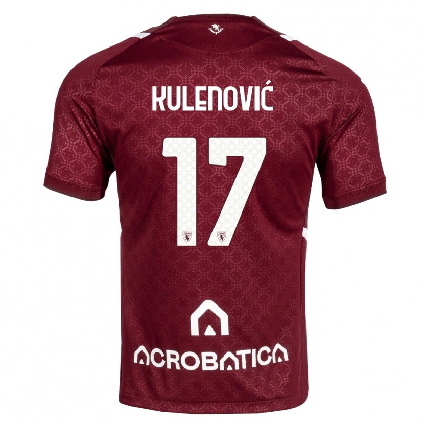 Danxen Uomo Maglia Sandro Kulenović #17 Borgogna Bianco Kit Gara Home 2026/27 Maglietta