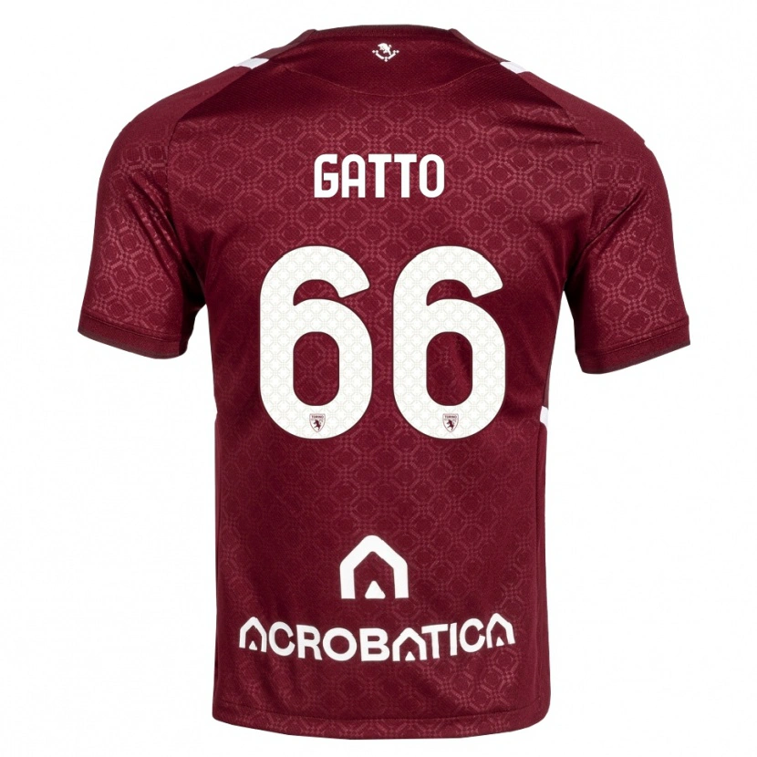 Danxen Uomo Maglia Tommaso Gatto #66 Borgogna Bianco Kit Gara Home 2026/27 Maglietta