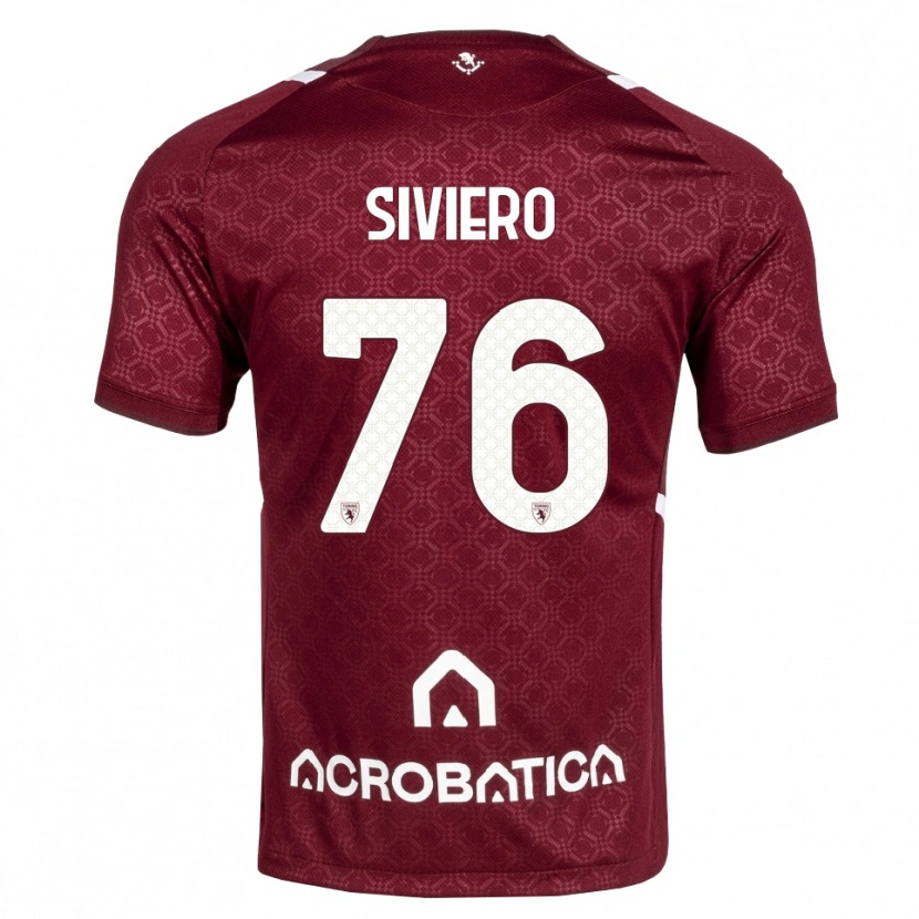 Danxen Uomo Maglia Lapo Siviero #76 Borgogna Bianco Kit Gara Home 2026/27 Maglietta