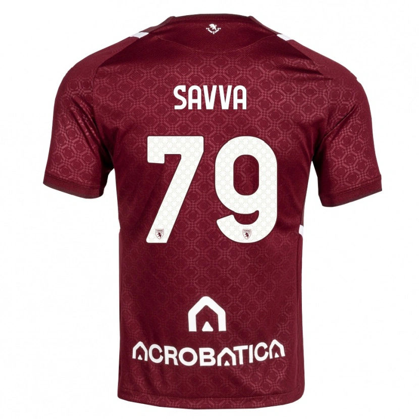 Danxen Uomo Maglia Zanos Savva #79 Borgogna Bianco Kit Gara Home 2026/27 Maglietta