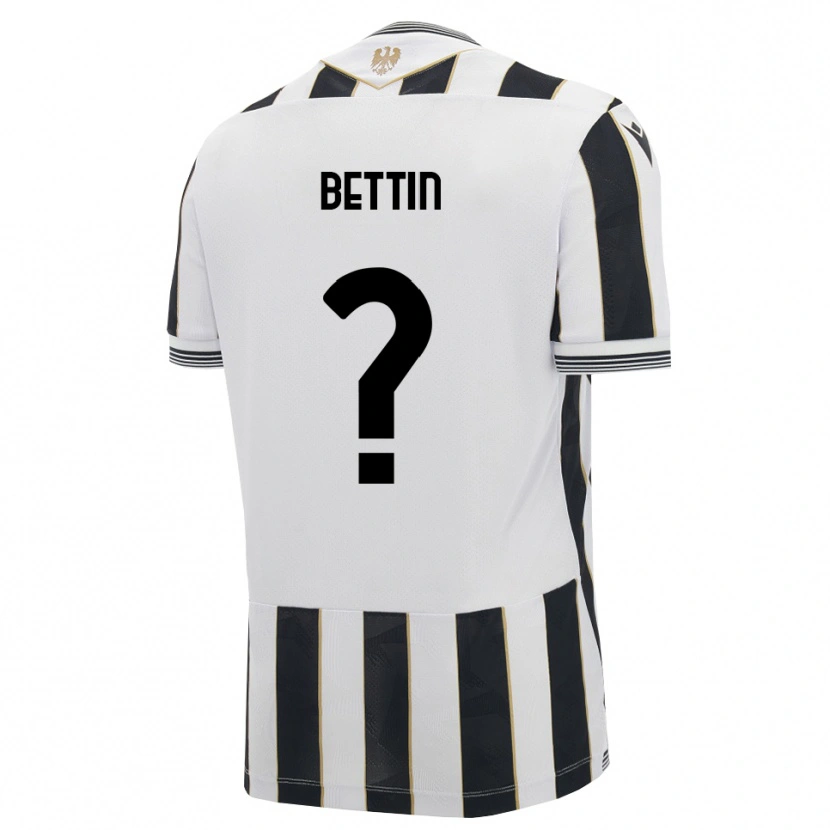 Danxen Uomo Maglia Matteo Bettin #0 Nero Bianco Rosa Kit Gara Home 2026/27 Maglietta