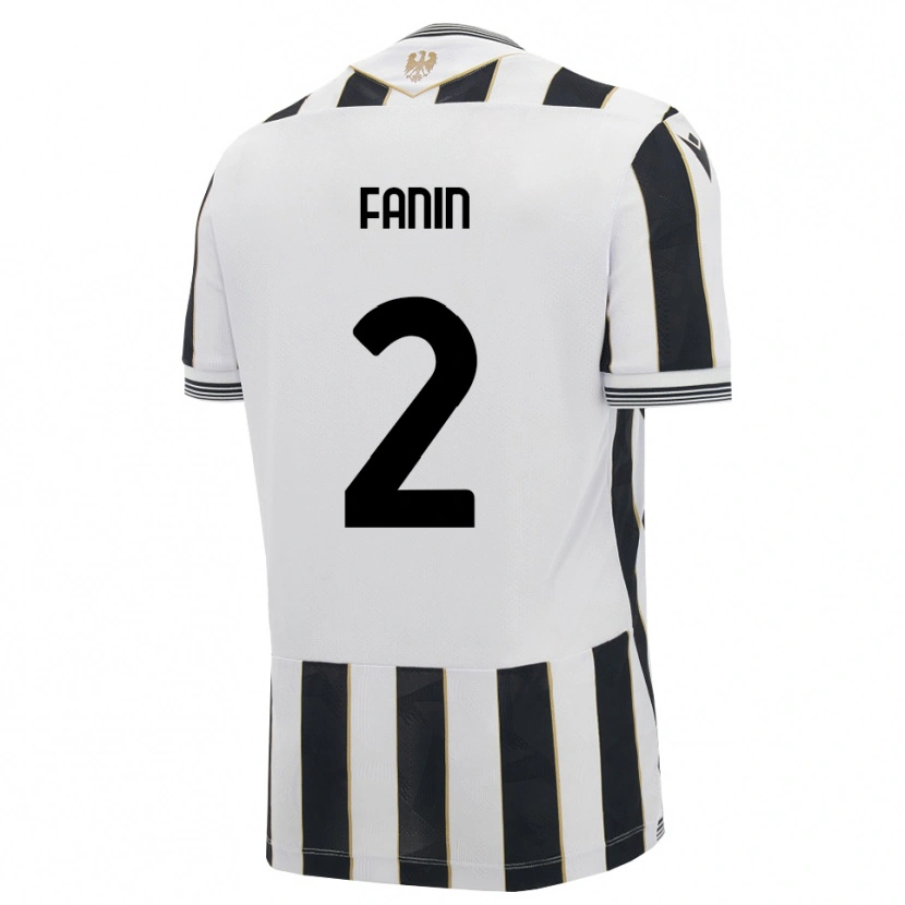 Danxen Uomo Maglia Alessandro Fanin #2 Nero Bianco Rosa Kit Gara Home 2026/27 Maglietta