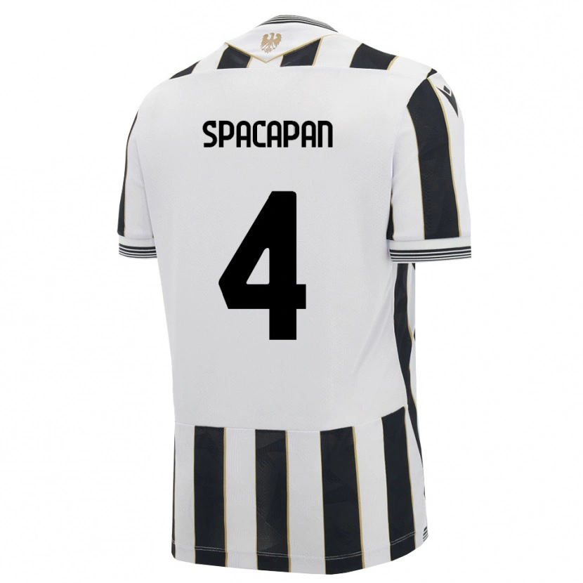 Danxen Uomo Maglia Luka Spacapan #4 Nero Bianco Rosa Kit Gara Home 2026/27 Maglietta
