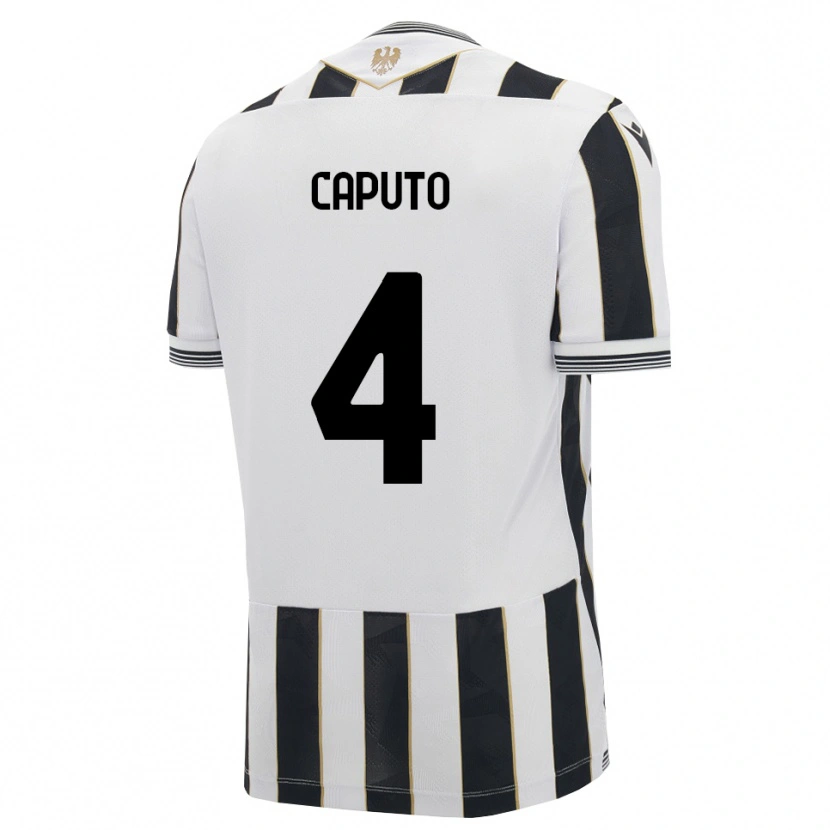 Danxen Uomo Maglia Luigi Caputo #4 Nero Bianco Rosa Kit Gara Home 2026/27 Maglietta