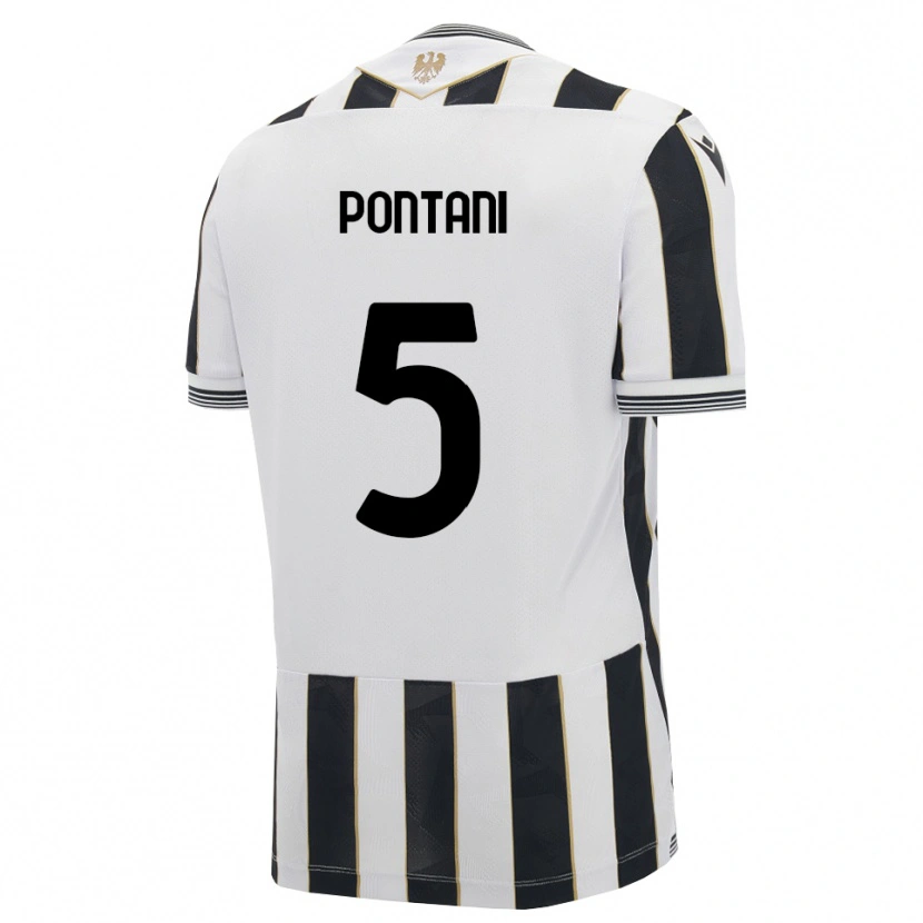 Danxen Uomo Maglia Leonardo Pontani #5 Nero Bianco Rosa Kit Gara Home 2026/27 Maglietta