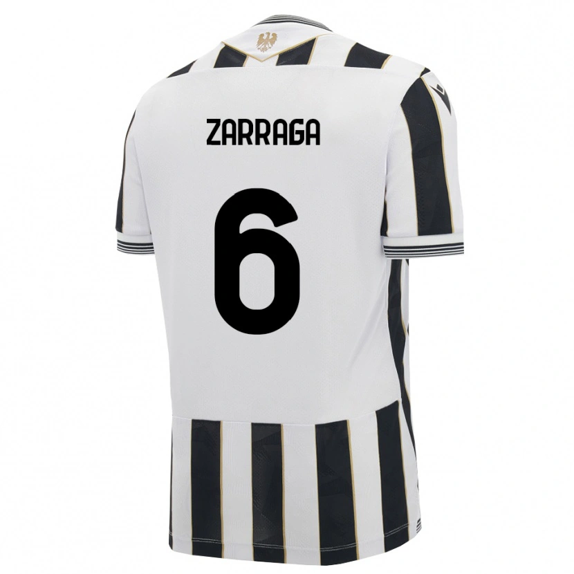 Danxen Uomo Maglia Oier Zarraga #6 Nero Bianco Rosa Kit Gara Home 2026/27 Maglietta