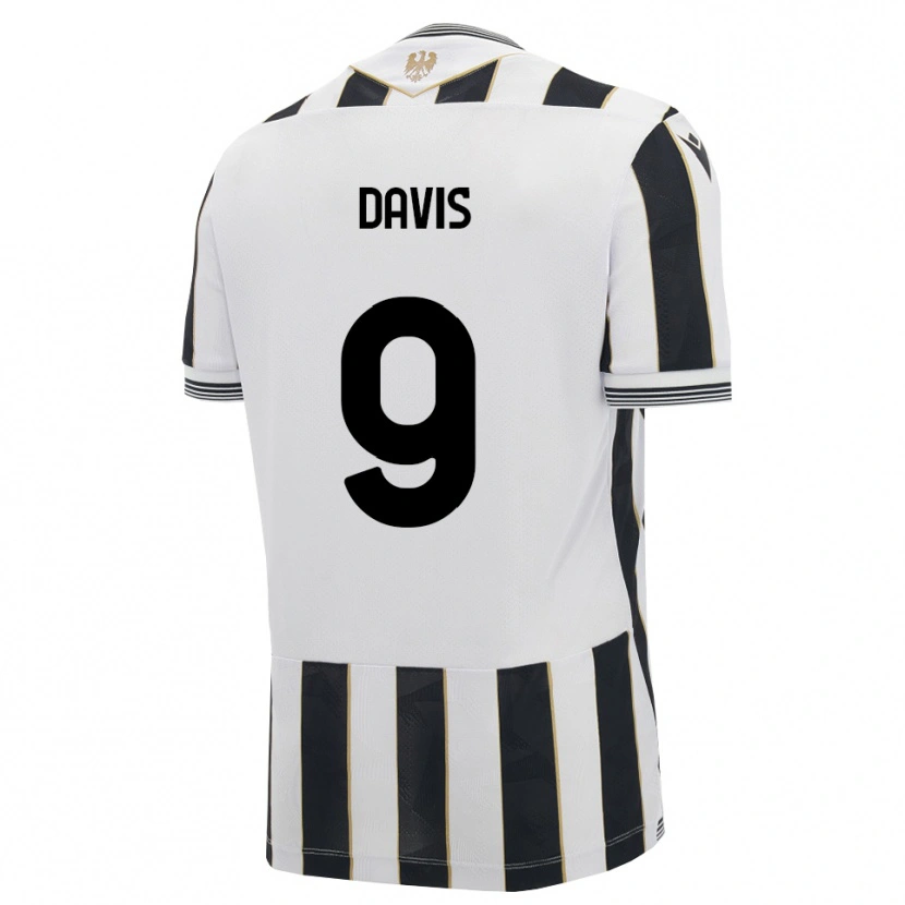 Danxen Uomo Maglia Keinan Davis #9 Nero Bianco Rosa Kit Gara Home 2026/27 Maglietta