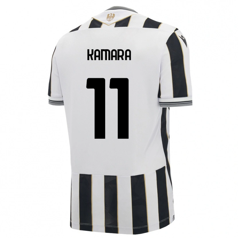 Danxen Uomo Maglia Hassane Kamara #11 Nero Bianco Rosa Kit Gara Home 2026/27 Maglietta