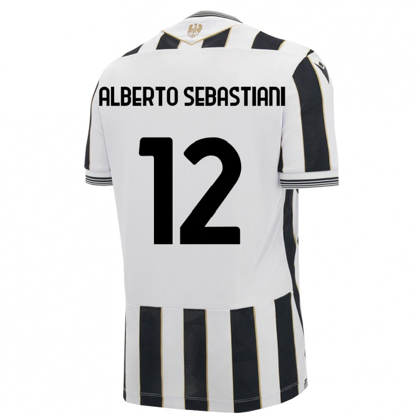 Danxen Uomo Maglia José Alberto Sebastiani #12 Nero Bianco Rosa Kit Gara Home 2026/27 Maglietta