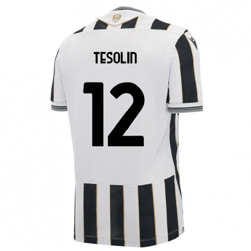 Danxen Uomo Maglia Matteo Tesolin #12 Nero Bianco Rosa Kit Gara Home 2026/27 Maglietta