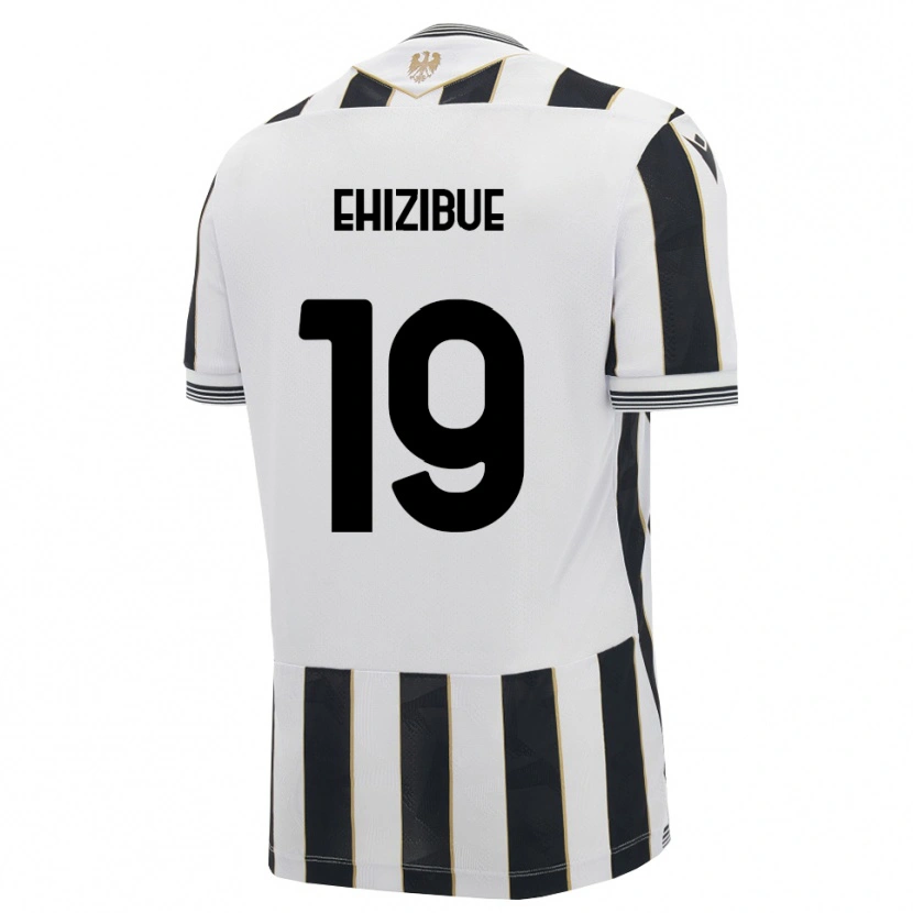 Danxen Uomo Maglia Kingsley Ehizibue #19 Nero Bianco Rosa Kit Gara Home 2026/27 Maglietta