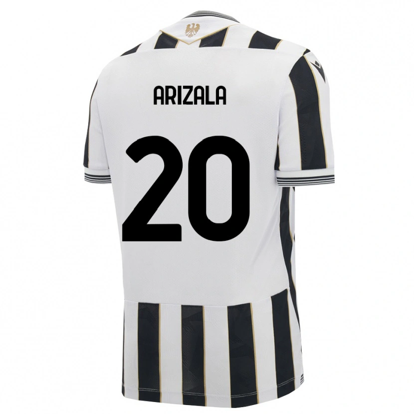 Danxen Uomo Maglia Juan Arizala #20 Nero Bianco Rosa Kit Gara Home 2026/27 Maglietta