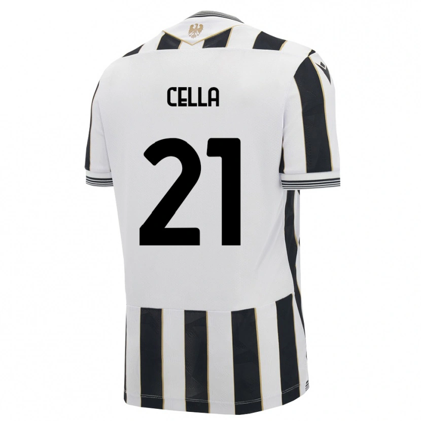 Danxen Uomo Maglia Leonardo Cella #21 Nero Bianco Rosa Kit Gara Home 2026/27 Maglietta