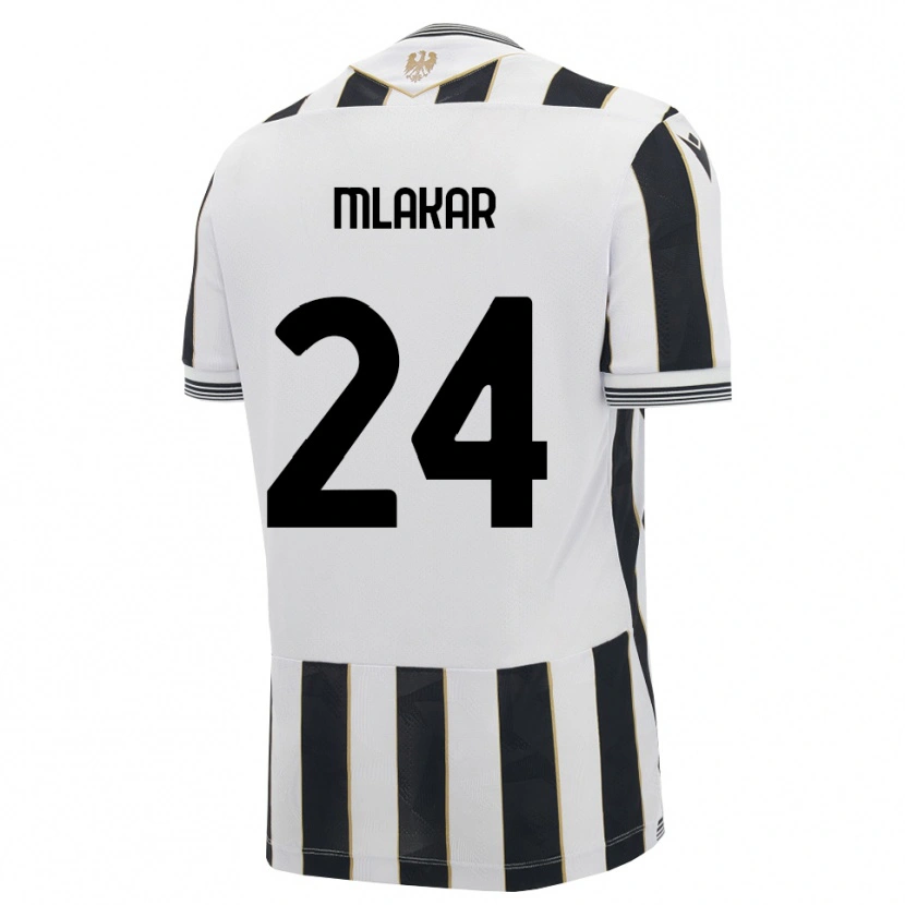 Danxen Uomo Maglia Lorenzo Mlakar #24 Nero Bianco Rosa Kit Gara Home 2026/27 Maglietta