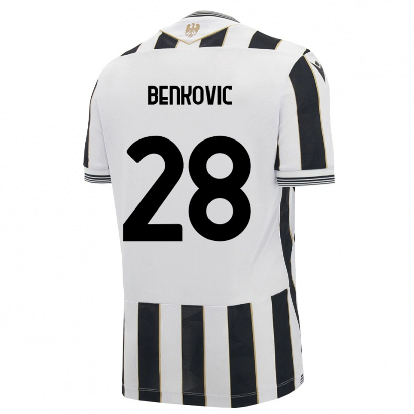 Danxen Uomo Maglia Filip Benkovic #28 Nero Bianco Rosa Kit Gara Home 2026/27 Maglietta