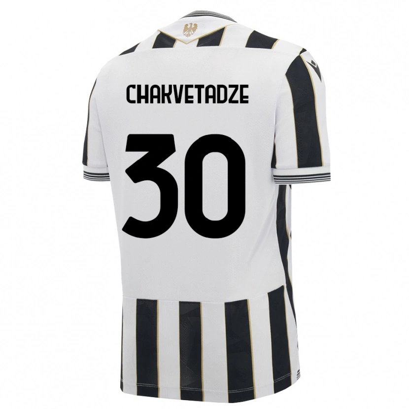Danxen Uomo Maglia Giorgi Chakvetadze #30 Nero Bianco Rosa Kit Gara Home 2026/27 Maglietta