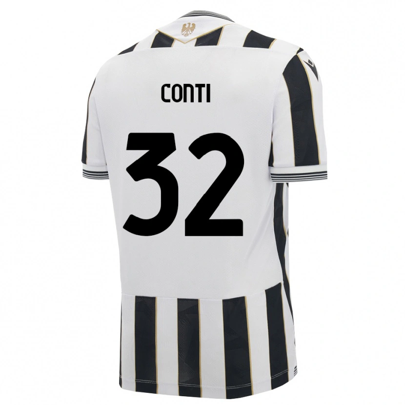 Danxen Uomo Maglia Manuel Conti #32 Nero Bianco Rosa Kit Gara Home 2026/27 Maglietta