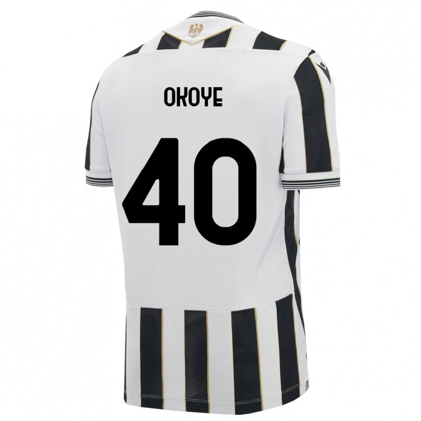 Danxen Uomo Maglia Maduka Okoye #40 Nero Bianco Rosa Kit Gara Home 2026/27 Maglietta