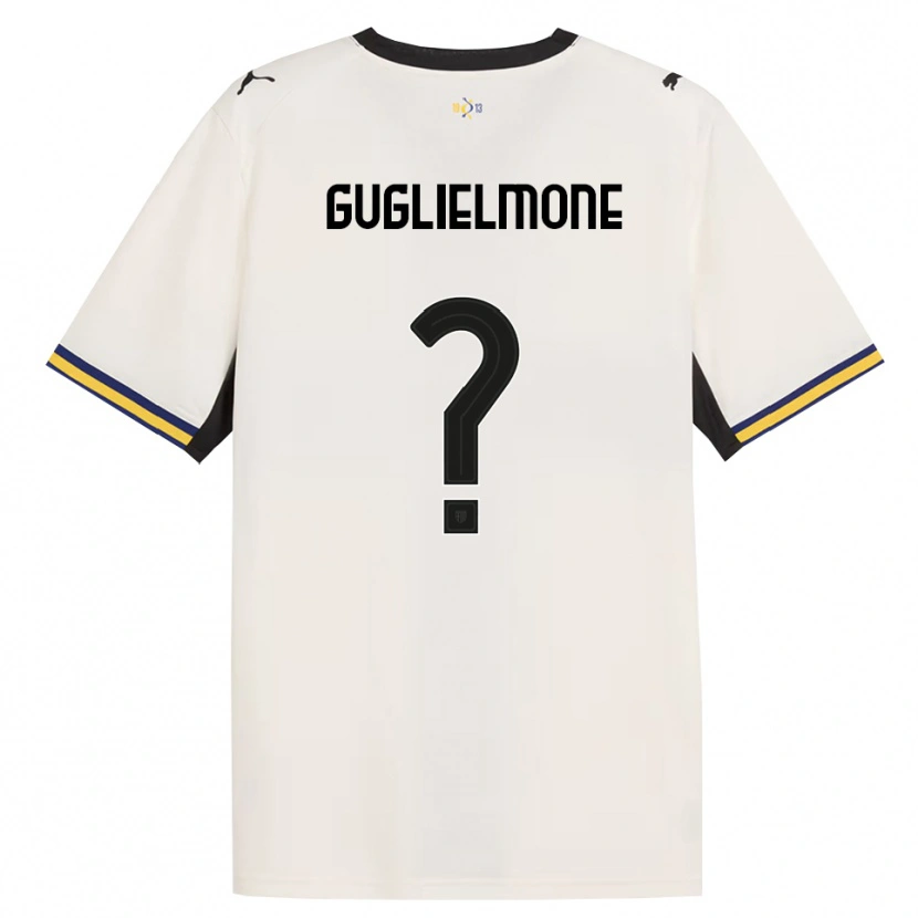 Danxen Uomo Maglia Giovanni Guglielmone #0 Bianco Avorio Nero Giallo Kit Gara Home 2026/27 Maglietta