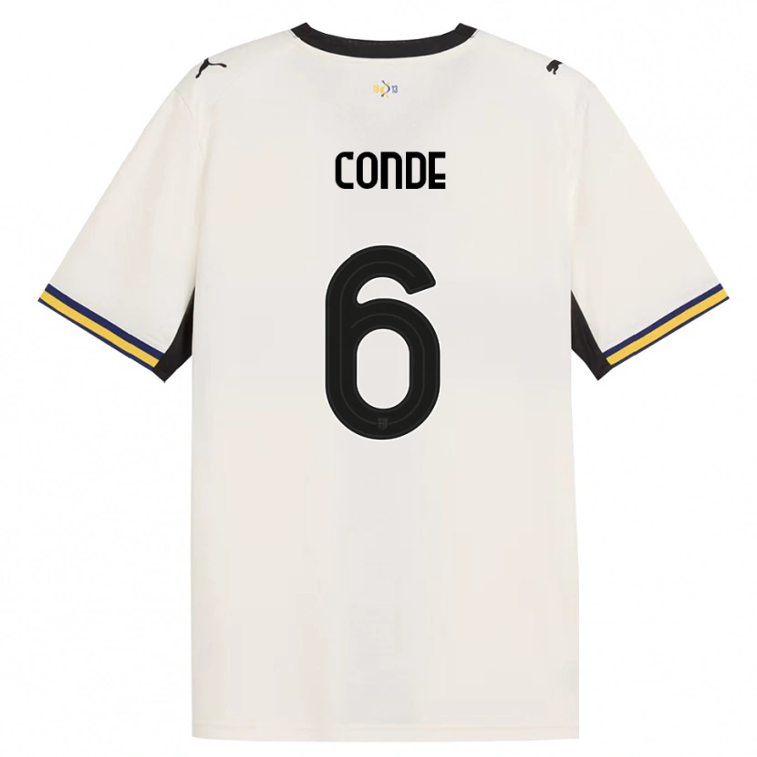 Danxen Uomo Maglia Bernardo Conde #6 Bianco Avorio Nero Giallo Kit Gara Home 2026/27 Maglietta