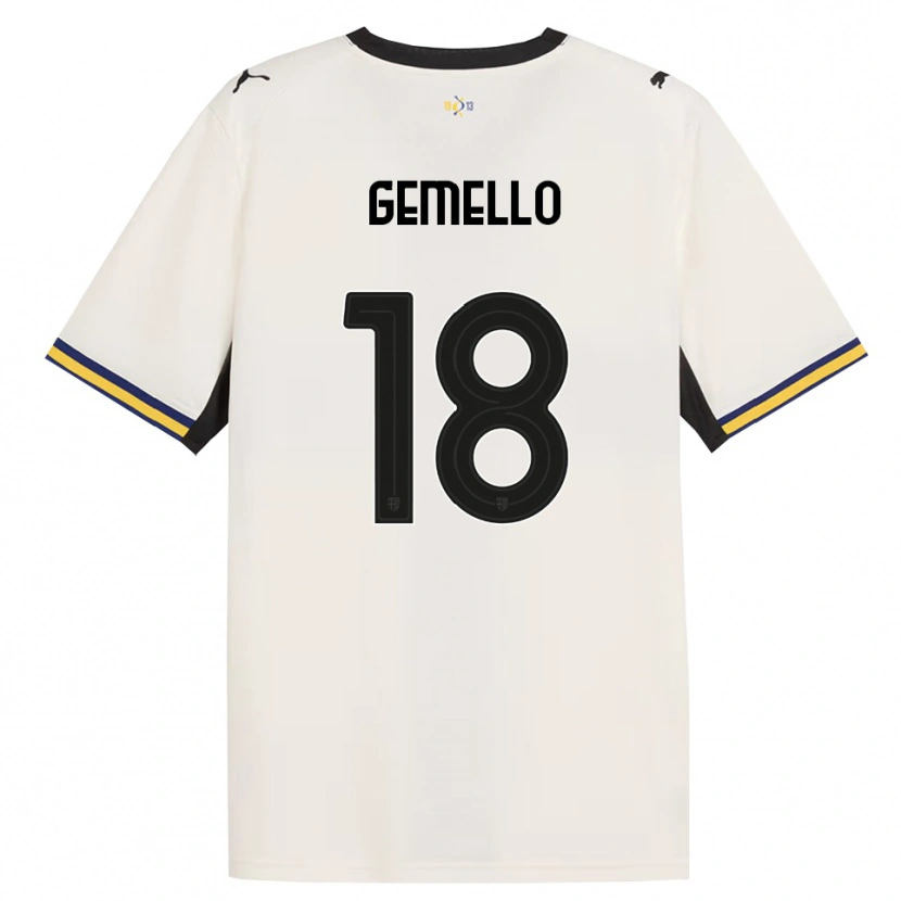 Danxen Uomo Maglia Andrea Gemello #18 Bianco Avorio Nero Giallo Kit Gara Home 2026/27 Maglietta