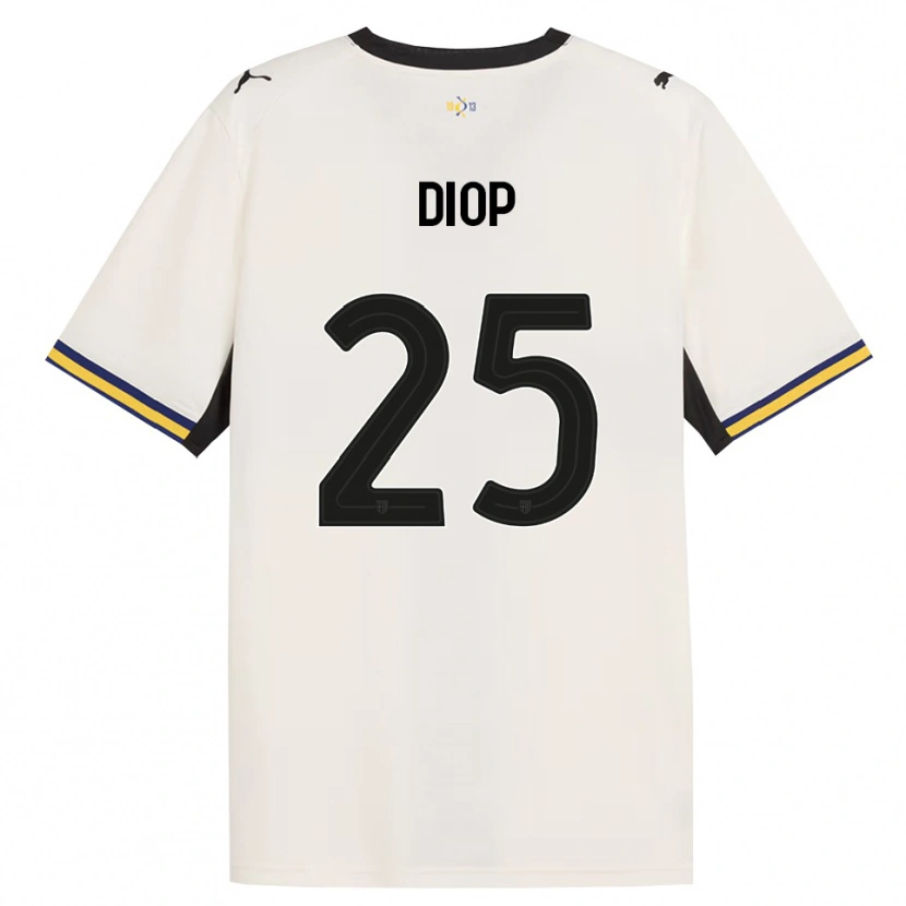 Danxen Uomo Maglia Doro Diop #25 Bianco Avorio Nero Giallo Kit Gara Home 2026/27 Maglietta