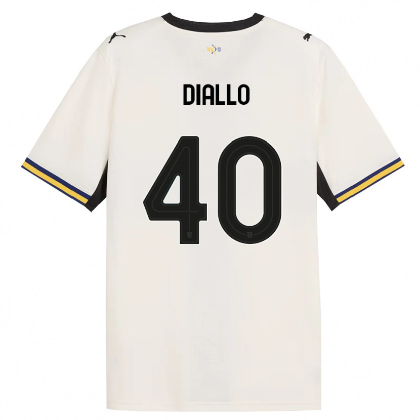 Danxen Uomo Maglia Djibril Diallo #40 Bianco Avorio Nero Giallo Kit Gara Home 2026/27 Maglietta
