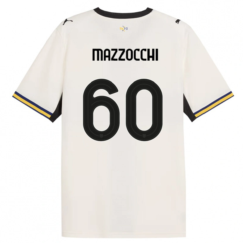 Danxen Uomo Maglia Alessandro Mazzocchi #60 Bianco Avorio Nero Giallo Kit Gara Home 2026/27 Maglietta