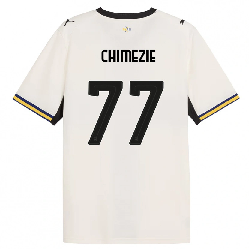 Danxen Uomo Maglia Giorgio Chimezie #77 Bianco Avorio Nero Giallo Kit Gara Home 2026/27 Maglietta