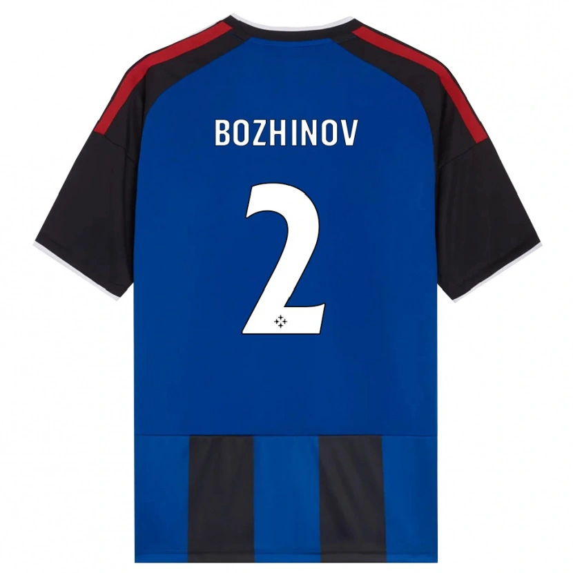 Danxen Uomo Maglia Rosen Bozhinov #2 Nero Rosso Bianco Blu Kit Gara Home 2026/27 Maglietta