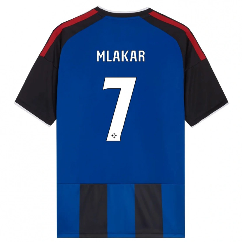 Danxen Uomo Maglia Jan Mlakar #7 Nero Rosso Bianco Blu Kit Gara Home 2026/27 Maglietta