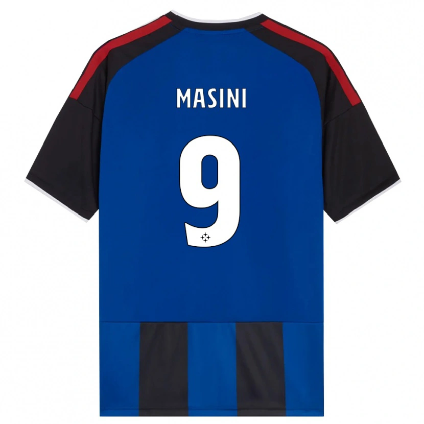 Danxen Uomo Maglia Tommaso Masini #9 Nero Rosso Bianco Blu Kit Gara Home 2026/27 Maglietta