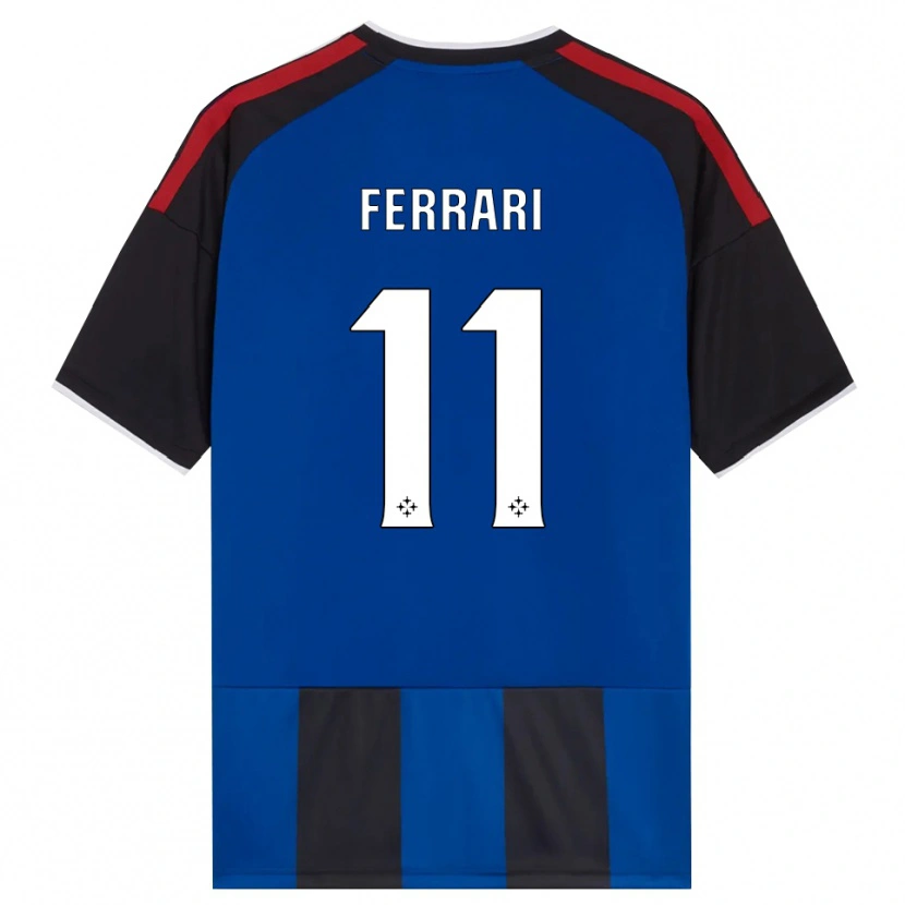 Danxen Uomo Maglia Tommaso Ferrari #11 Nero Rosso Bianco Blu Kit Gara Home 2026/27 Maglietta