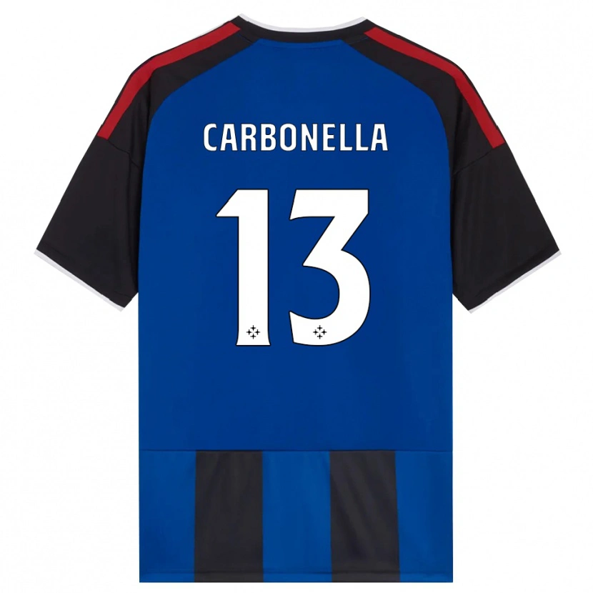 Danxen Uomo Maglia Francesco Carbonella #13 Nero Rosso Bianco Blu Kit Gara Home 2026/27 Maglietta
