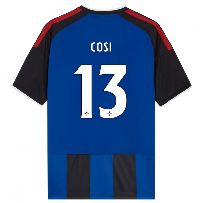 Danxen Uomo Maglia Tommaso Cosi #13 Nero Rosso Bianco Blu Kit Gara Home 2026/27 Maglietta