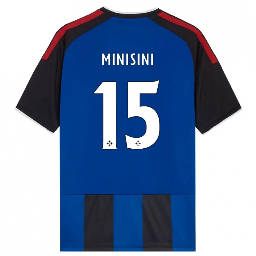 Danxen Uomo Maglia Niccolò Minisini #15 Nero Rosso Bianco Blu Kit Gara Home 2026/27 Maglietta