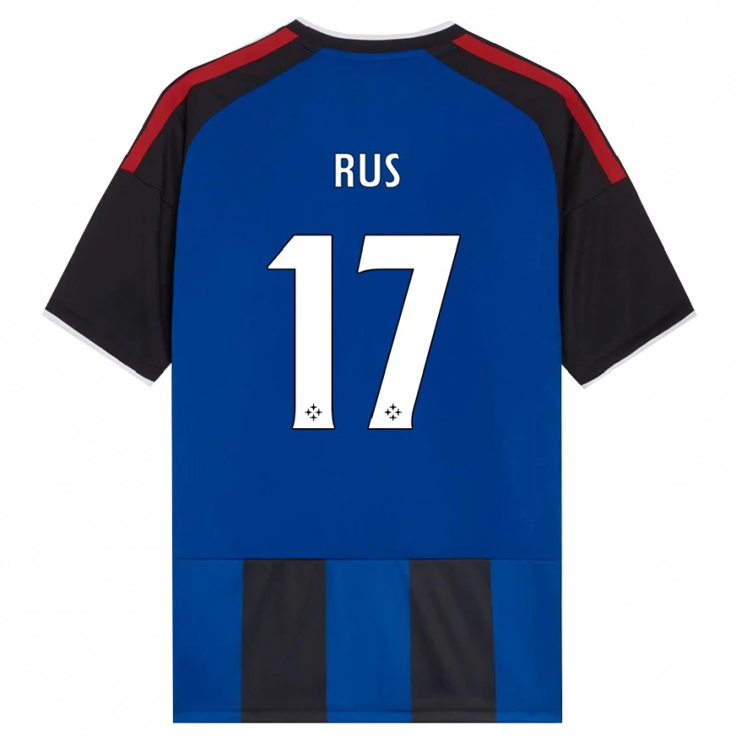 Danxen Uomo Maglia Adrian Rus #17 Nero Rosso Bianco Blu Kit Gara Home 2026/27 Maglietta