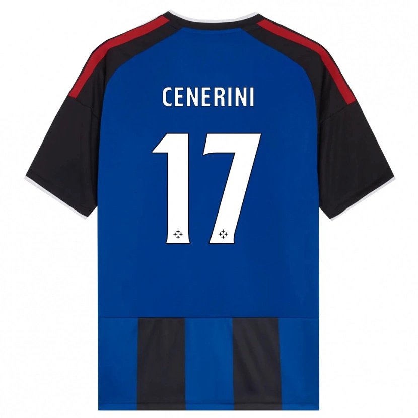 Danxen Uomo Maglia Marco Cenerini #17 Nero Rosso Bianco Blu Kit Gara Home 2026/27 Maglietta