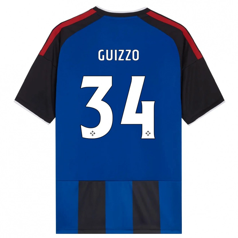 Danxen Uomo Maglia Tommaso Guizzo #34 Nero Rosso Bianco Blu Kit Gara Home 2026/27 Maglietta