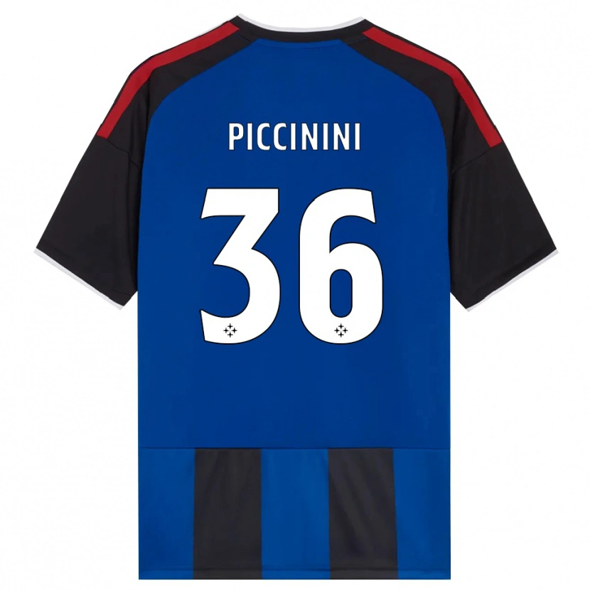 Danxen Uomo Maglia Gabriele Piccinini #36 Nero Rosso Bianco Blu Kit Gara Home 2026/27 Maglietta
