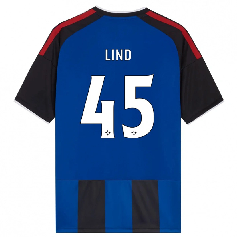 Danxen Uomo Maglia Alexander Lind #45 Nero Rosso Bianco Blu Kit Gara Home 2026/27 Maglietta