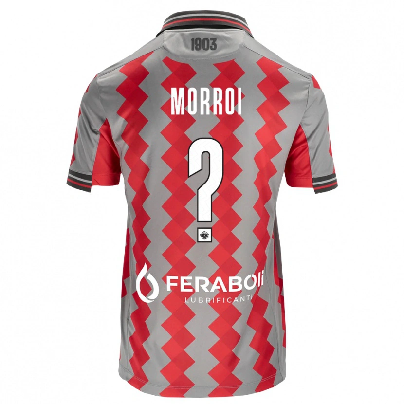 Danxen Uomo Maglia Lorenzo Morroi #0 Grigio Rosso Bianco Kit Gara Home 2026/27 Maglietta